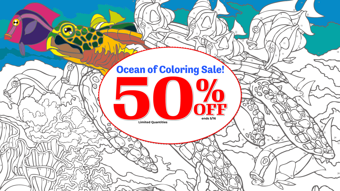 Ocean of Coloring Sale! 50% Off