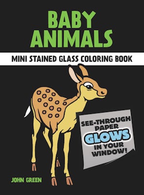 Baby Animals Mini Stained Glass Coloring Book