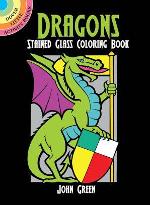 Dragons Mini Stained Glass Coloring Book