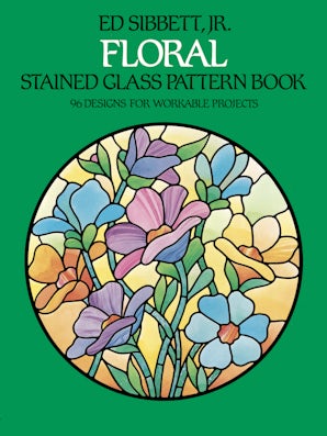 Floral Stained Glass Pattern Book