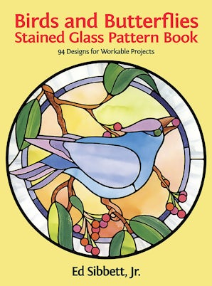 Birds and Butterflies Stained Glass Pattern Book