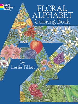 Floral Alphabet Coloring Book