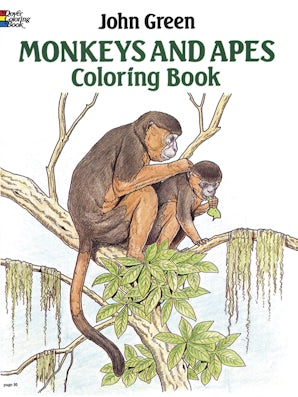 Monkeys and Apes Coloring Book