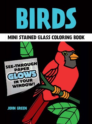 Birds Mini Stained Glass Coloring Book
