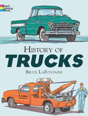 History of Trucks Coloring Book