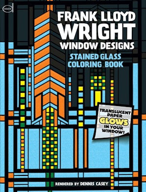 Frank Lloyd Wright Window Designs Stained Glass Coloring Book