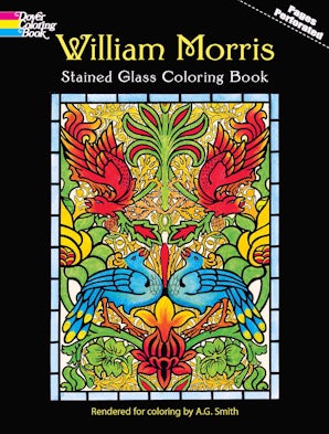 William Morris Stained Glass Coloring Book