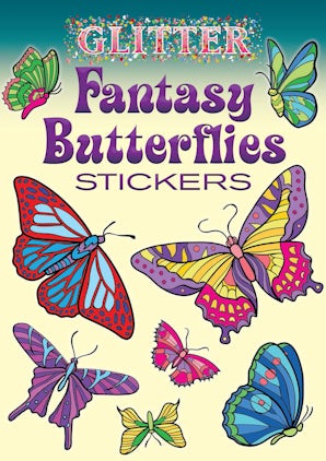 Glitter Fantasy Butterflies Stickers