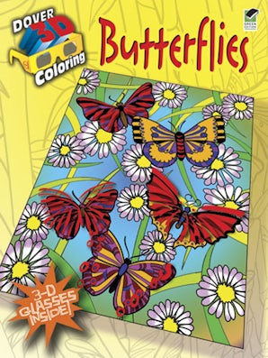 3-D Coloring Book--Butterflies
