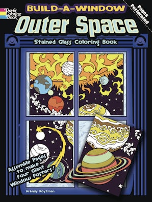Build a Window Stained Glass Coloring Book--Outer Space