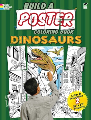 Build a Poster Coloring Book--Dinosaurs