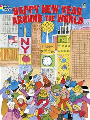 Happy New Year Around the World Coloring Book