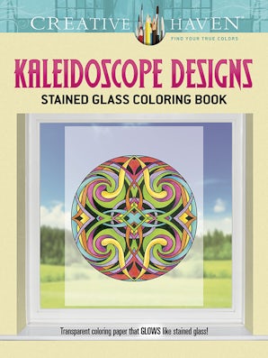 Creative Haven Kaleidoscope Designs Stained Glass Coloring Book