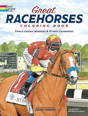 Great Racehorses Coloring Book