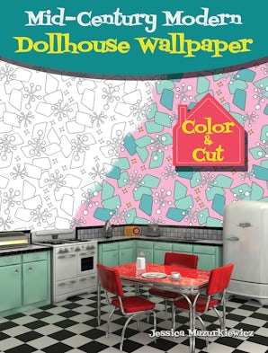 Mid-Century Modern Dollhouse Wallpaper