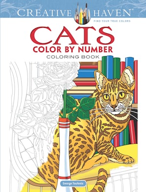 Creative Haven Cats Color by Number Coloring Book