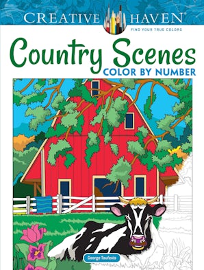 Creative Haven Country Scenes Color by Number Coloring Book