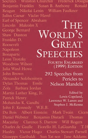 The World's Great Speeches – Dover Publications