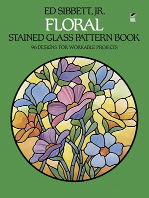 Floral Stained Glass Pattern Book