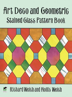 Art Deco and Geometric Stained Glass Pattern Book