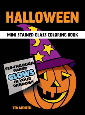 Halloween Mini Stained Glass Coloring Book