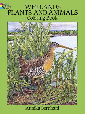 Wetlands Plants and Animals Coloring Book