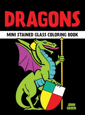 Dragons Mini Stained Glass Coloring Book
