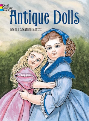 Antique Dolls Coloring Book