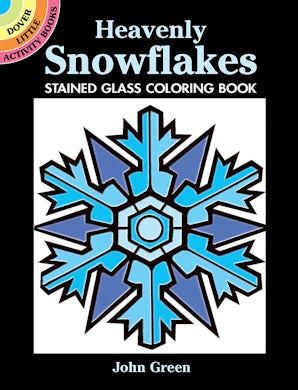 Heavenly Snowflakes Mini Stained Glass Coloring Book