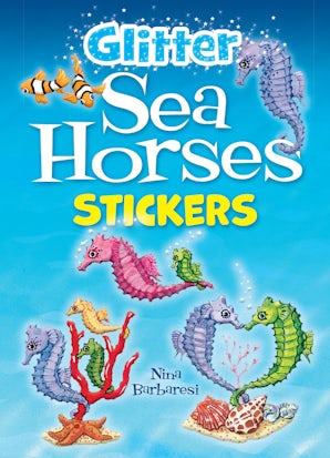 Glitter Sea Horses Stickers