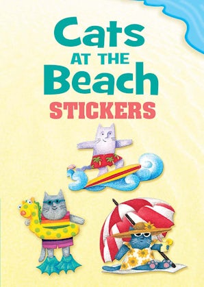 Cats at the Beach Stickers