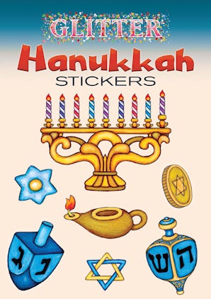 Glitter Hanukkah Stickers