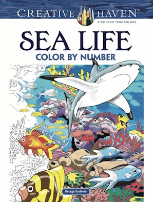 Creative Haven Sea Life Color by Number Coloring Book