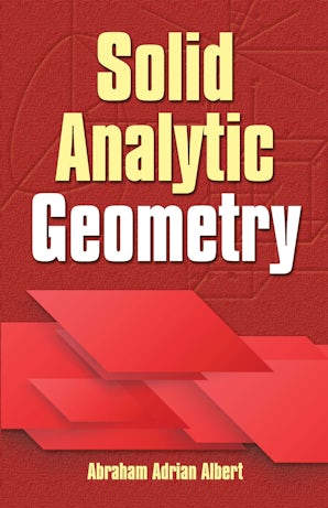 Solid Analytic Geometry – Dover Publications