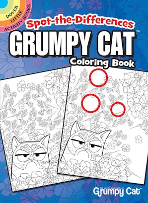 Spot-the-Differences Grumpy Cat Coloring Book