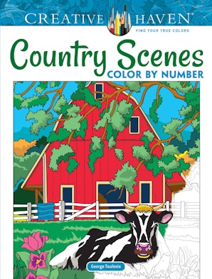 Creative Haven Country Scenes Color by Number Coloring Book – Dover ...