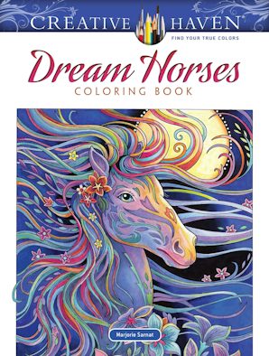 Creative Haven Dream Horses Coloring Book