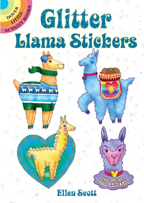 Glitter Llama Stickers