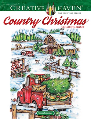 Creative Haven Country Christmas Coloring Book – Dover Publications
