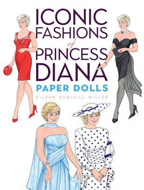 open lace back dress Iconic Fashions of Princess Diana Paper Dolls [Book]