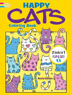 Happy Cats Coloring Book/Happy Cats Color by Number – Dover