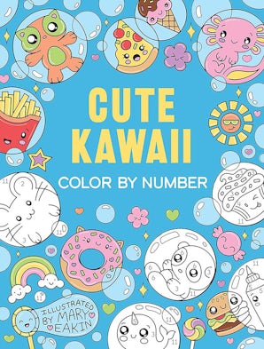 Kawaiiページ Cute Kawaii Color by Number – Dover Publications