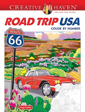COLORS「HEAVEN」1995年⑫【海外雑誌・洋書】❸ Creative Haven Road Trip USA Color by Number – Dover Publications