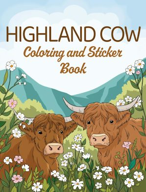 Highland Cow Coloring and Sticker Book