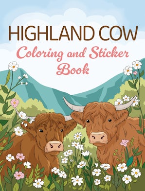 Highland Cow Coloring and Sticker Book