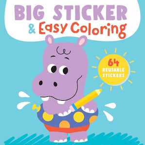 Big Sticker & Easy Coloring (Hippo)