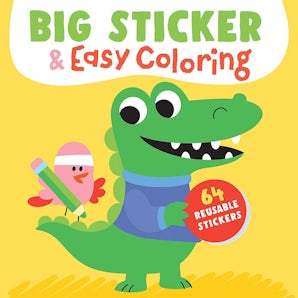 Big Sticker & Easy Coloring (Crocodile)