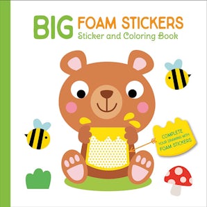 Big Foam Stickers: Sticker & Coloring Book (Bear & Friends)