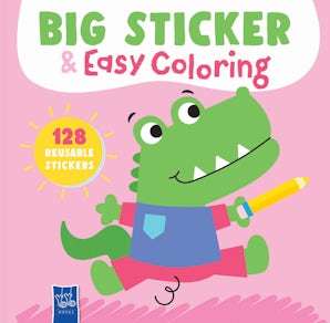 Big Sticker & Easy Coloring (Alligator) (with Bold Outlines and 128 Reusable Stickers!)