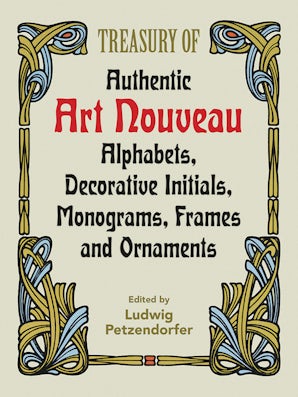 洋書 L'art d'ecrire Treasury of Authentic Art Nouveau – Dover Publications